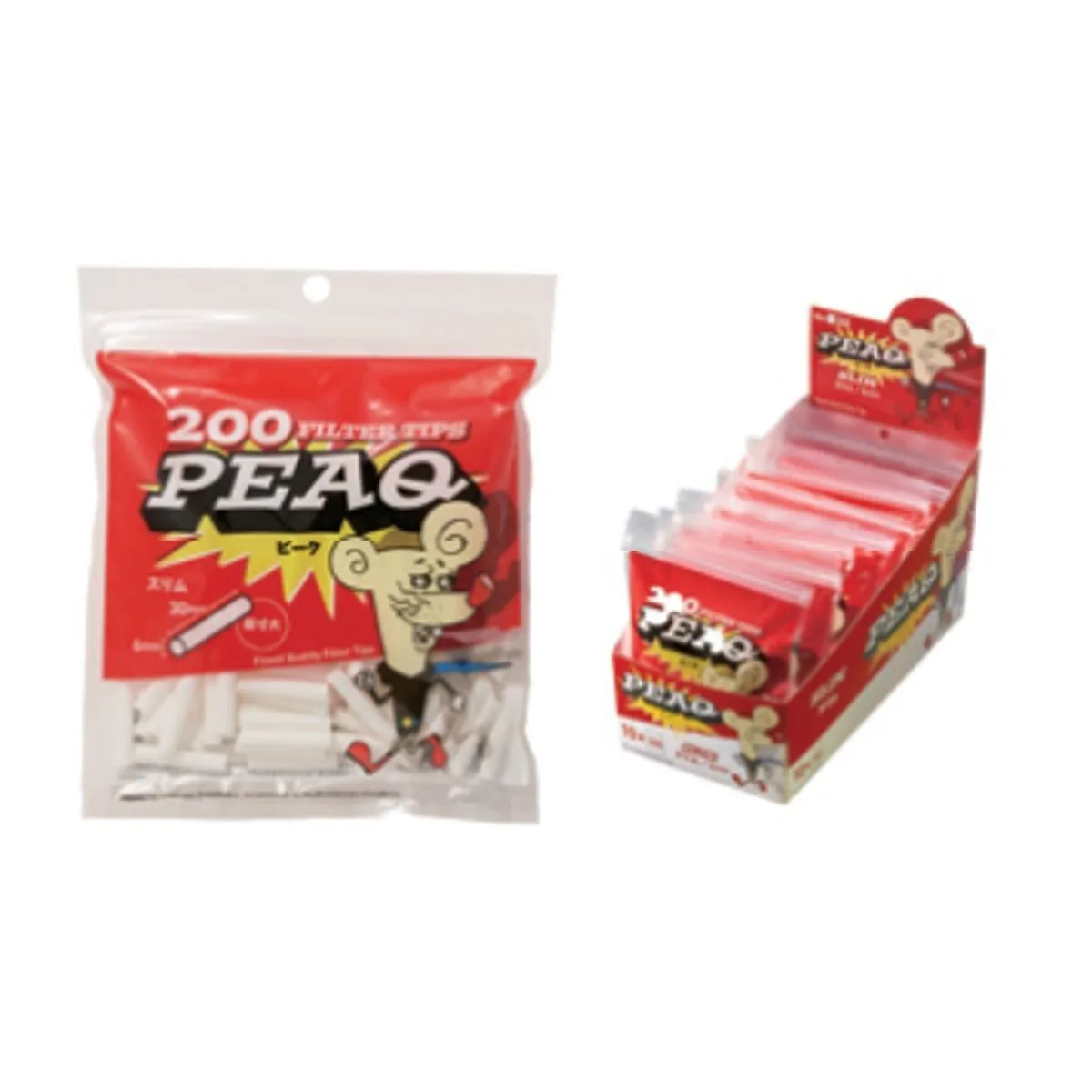 PEAQ 细支长款滤嘴 200支装