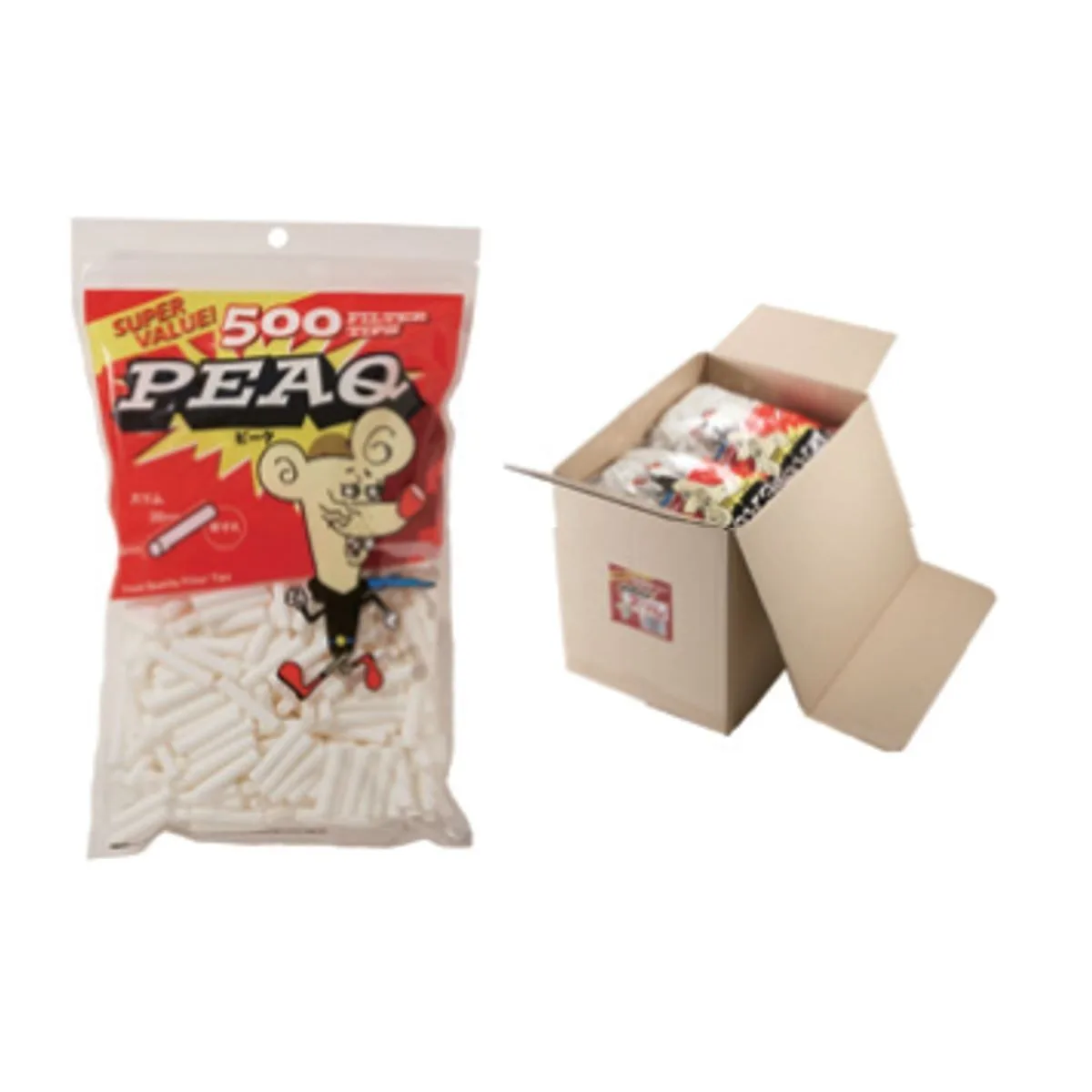 PEAQ 细支长款滤嘴 500支装