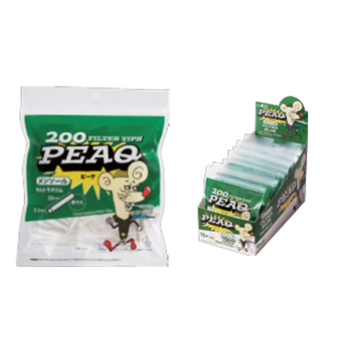 PEAQ 超细薄荷长款滤嘴 200支装