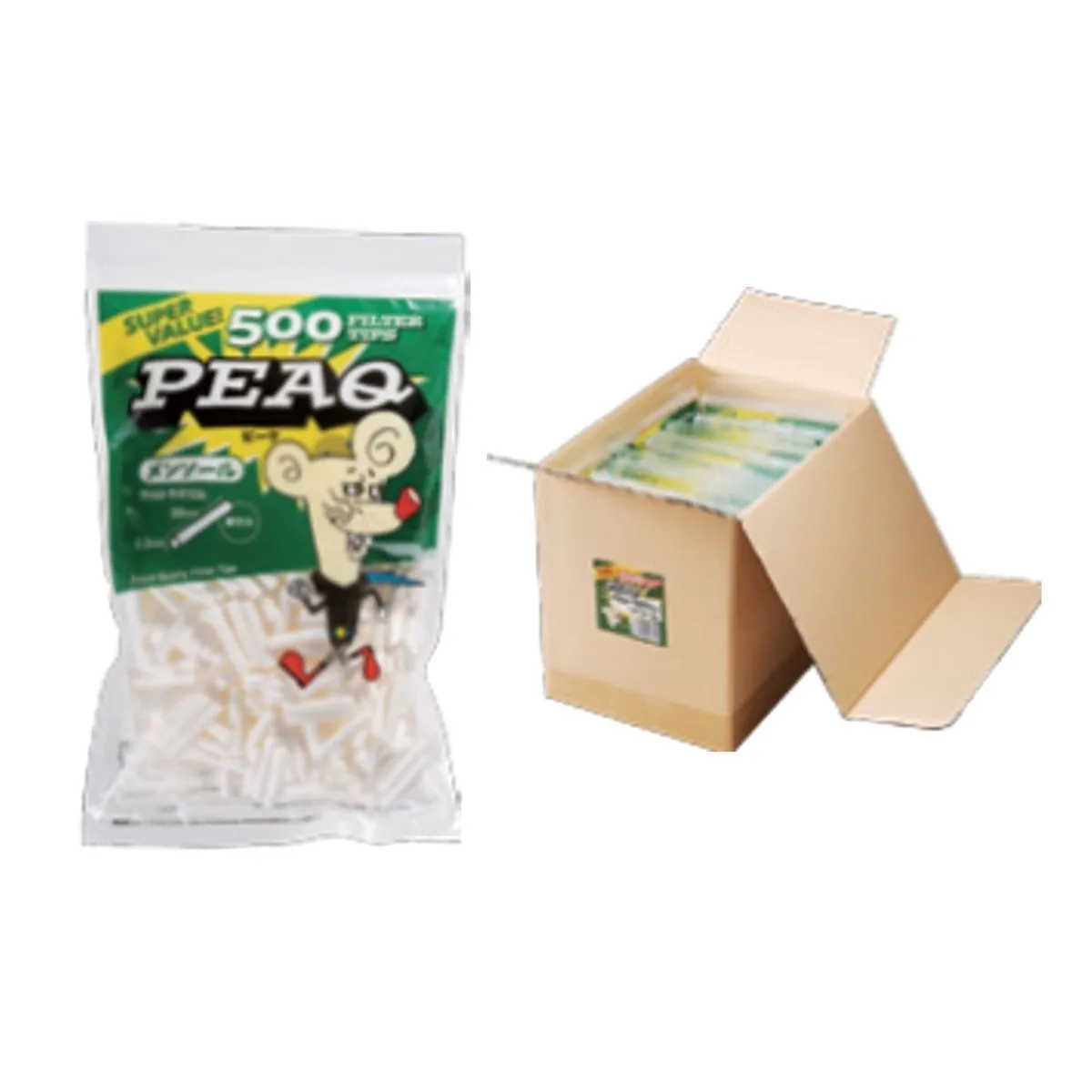 PEAQ 超细薄荷长款滤嘴 500支装