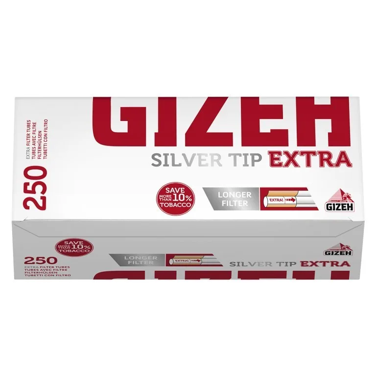 GIZEH Silver Tip Extra 250 加长滤嘴